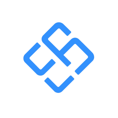 CodeCPS logo - blue sleek interlocked C and S